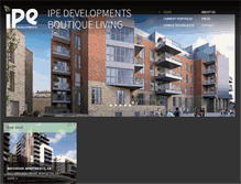 Tablet Screenshot of ipe-developments.com